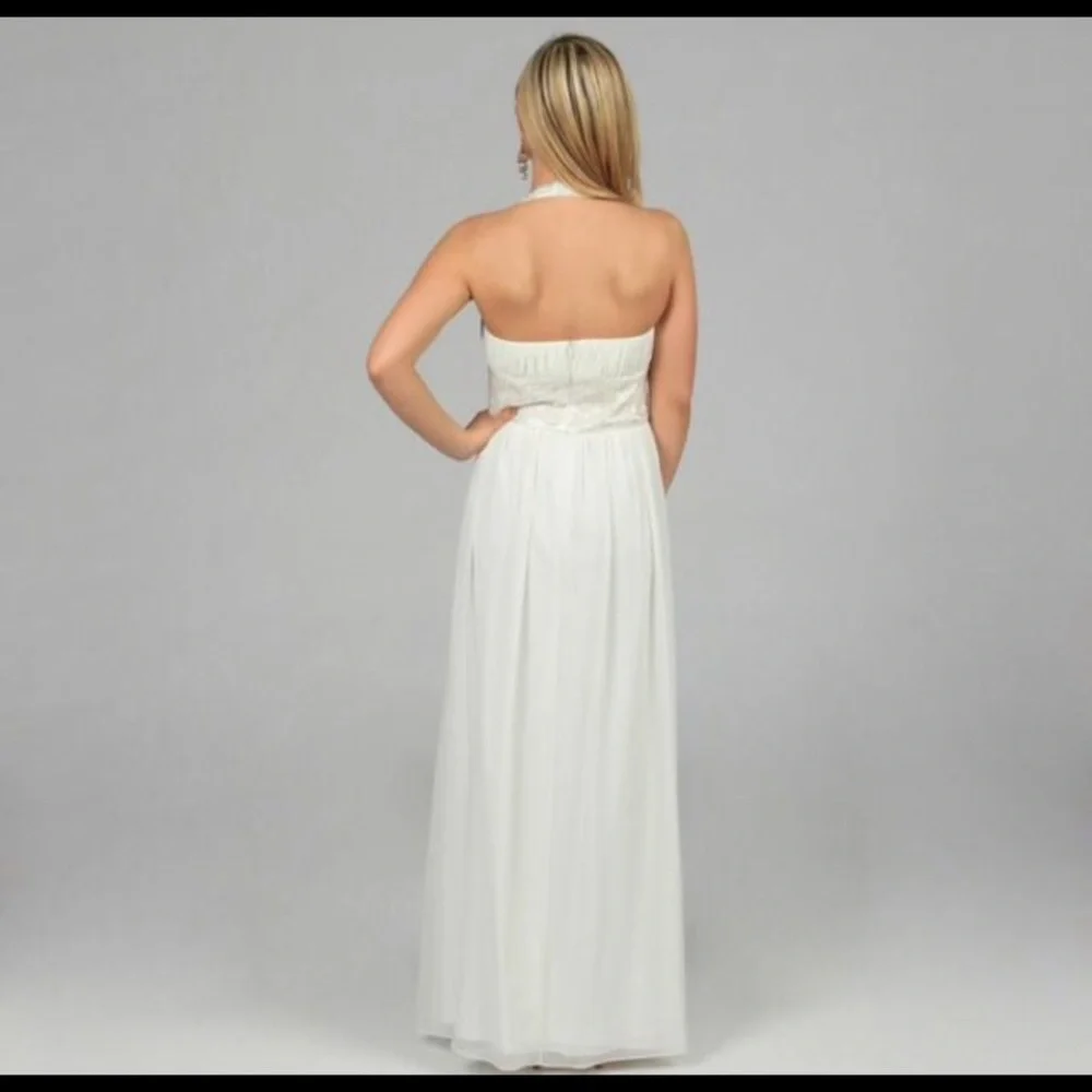 NWT Oleg Cassini  beaded halter formal dress - 14 - Picture 3 of 6